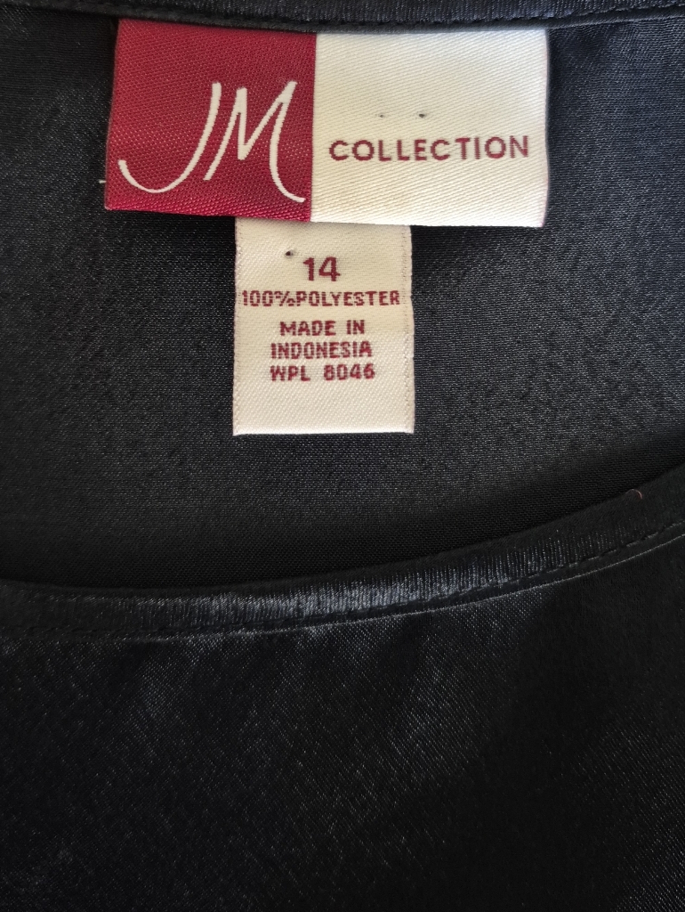 JM Collection Black Faux-Leather Shell Tank - Picture 6 of 7